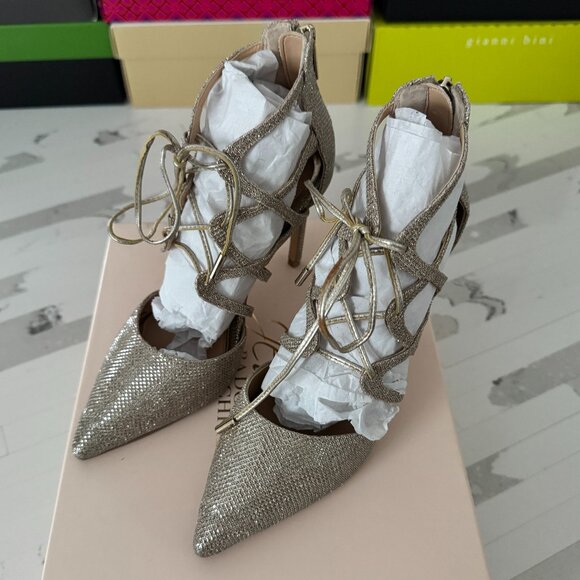 Jewel Badgley Mischka Shoes - Rare Jewel Badgley Mischka – Love Glittery Stiletto